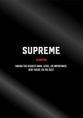 supreme Definition poster