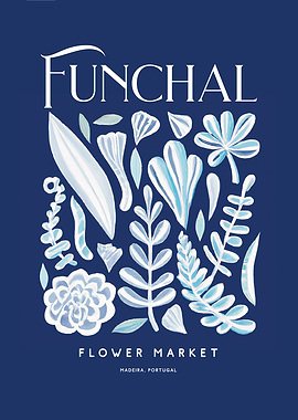 Funchal Flower Market Blue