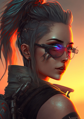Future Cyberpunk Girl