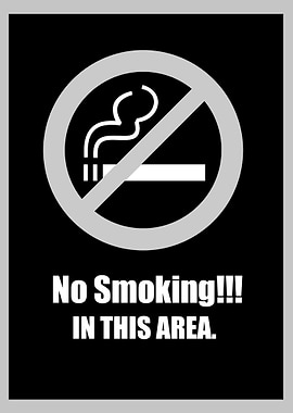 text art no smoking area