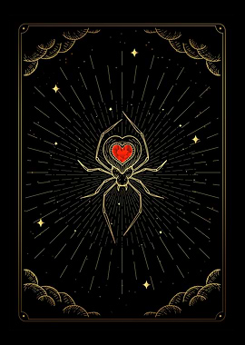 Tarot the heart spider
