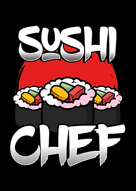 Sushi chef in white