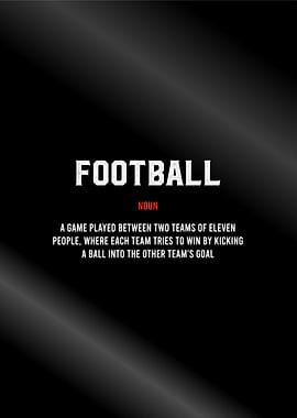 Football Definition poster