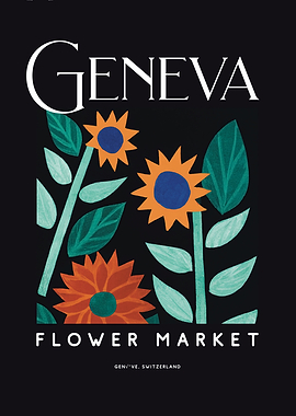 Geneva Flower Market Black