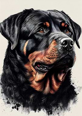 Rottweiler Drawing Dog