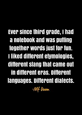 Mf Doom Quote