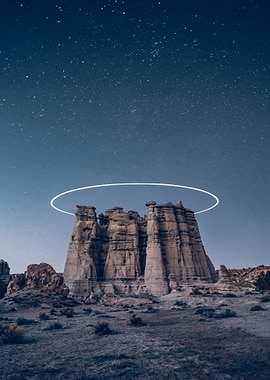 Space and stars Earth