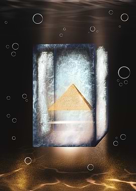 paint pyramid in water