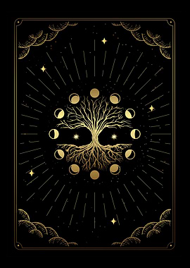 Tarot tree moon cycle