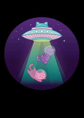 Cats Ufo Spaceship Cat