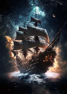 Pirate Ship In Space