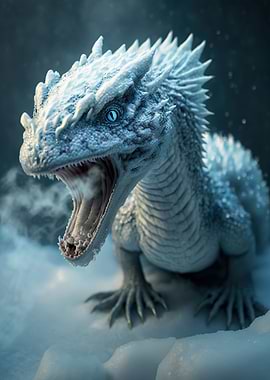 Baby white dragon