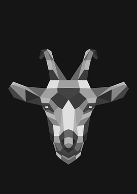 white black goat