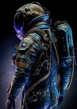 Astronaut with spacesuit