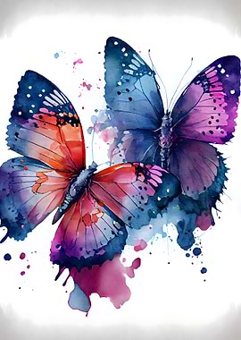 Butterfly Couple Romance