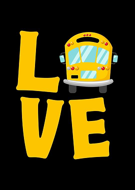 Love Cute School Bus