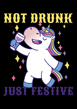 Not drunk just festive gla