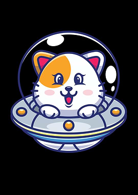 Cats Ufo Spaceship Cat