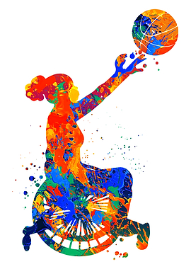 Wheelchair Basketball Girl