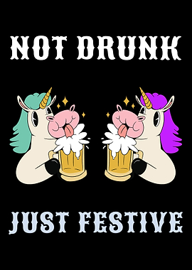Not drunk just festive gla
