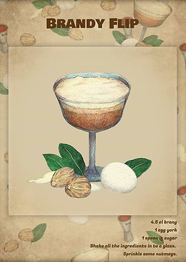 Cocktail Brandy Flip