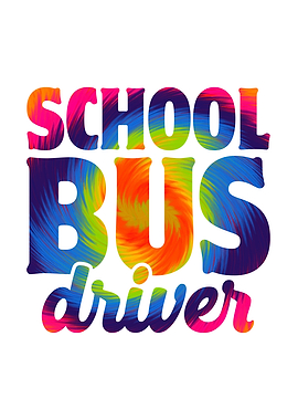 Cute School Bus Driver Tie