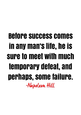 Napoleon Hill Quote
