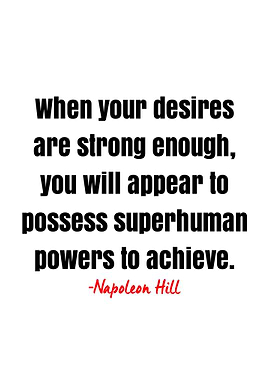 Napoleon Hill Quote