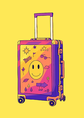 Travel BackPack Bag Retro