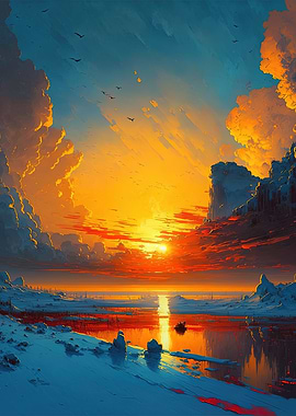 Mountains by the Lake