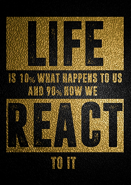 Gym Motivation Quote Gold