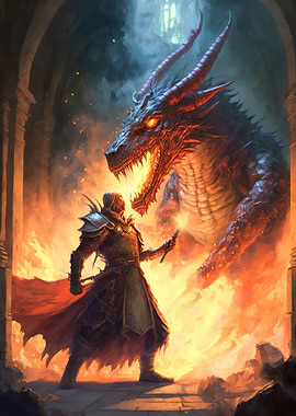Fantasy dragon art