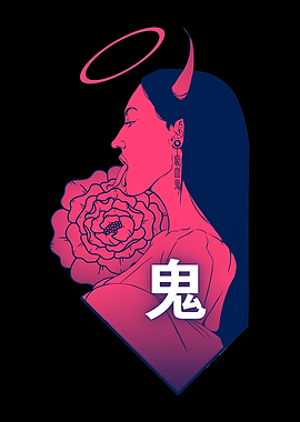 Japanese Oni Demon Girl