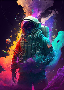 Leak Astronaut in Space
