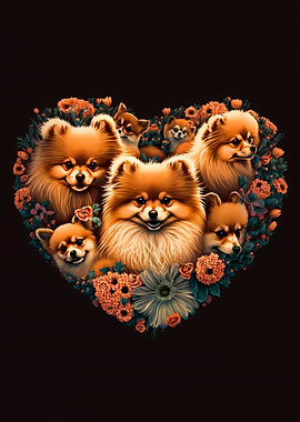 Pomeranian dogs