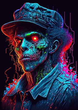 Young gangster zombie