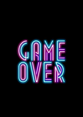 game over text