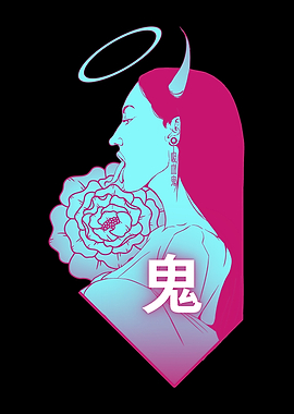 Japanese Oni Demon Girl