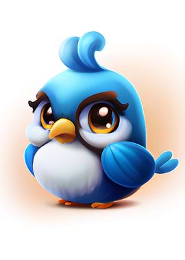 Cute Blue Bird