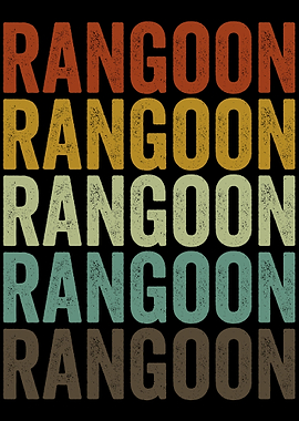 Rangoon Myanmar Retro