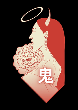 Japanese Oni Demon Girl