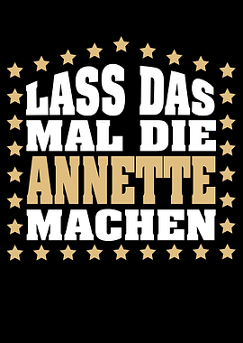 Lass das mal die ANNETTE