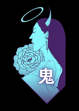 Japanese Oni Demon Girl