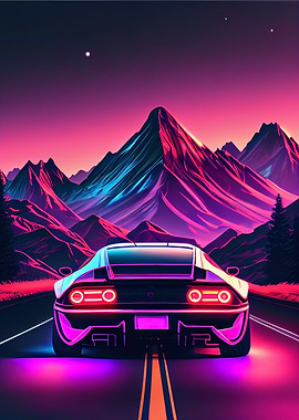Synthwave Car 40