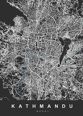 Map KATHMANDU NEPAL