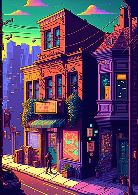 Pixel Art Building