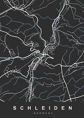 Map SCHLEIDEN GERMANY