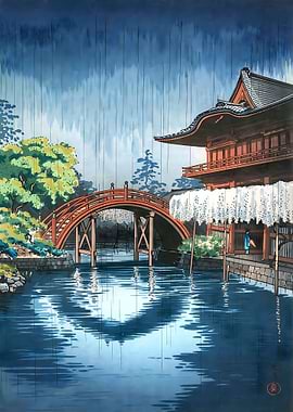 Ukiyo e Kameido Tenmangu