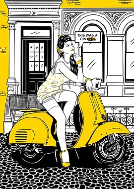 Moped ride in Itally