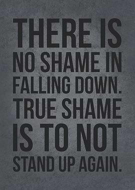 No Shame In Falling Down